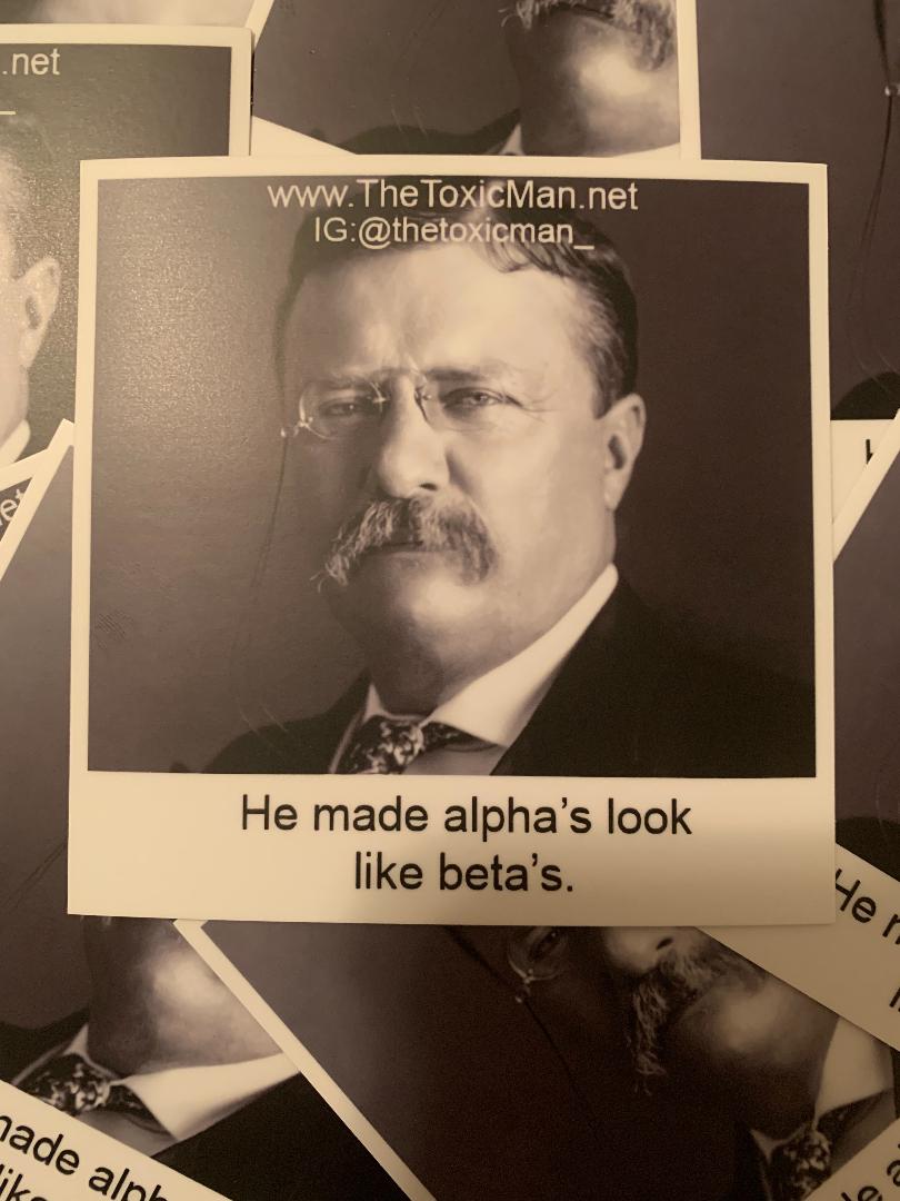 Teddy Alpha Sticker