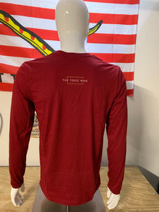 Deep Red Classic Long Sleeve T-Shirt