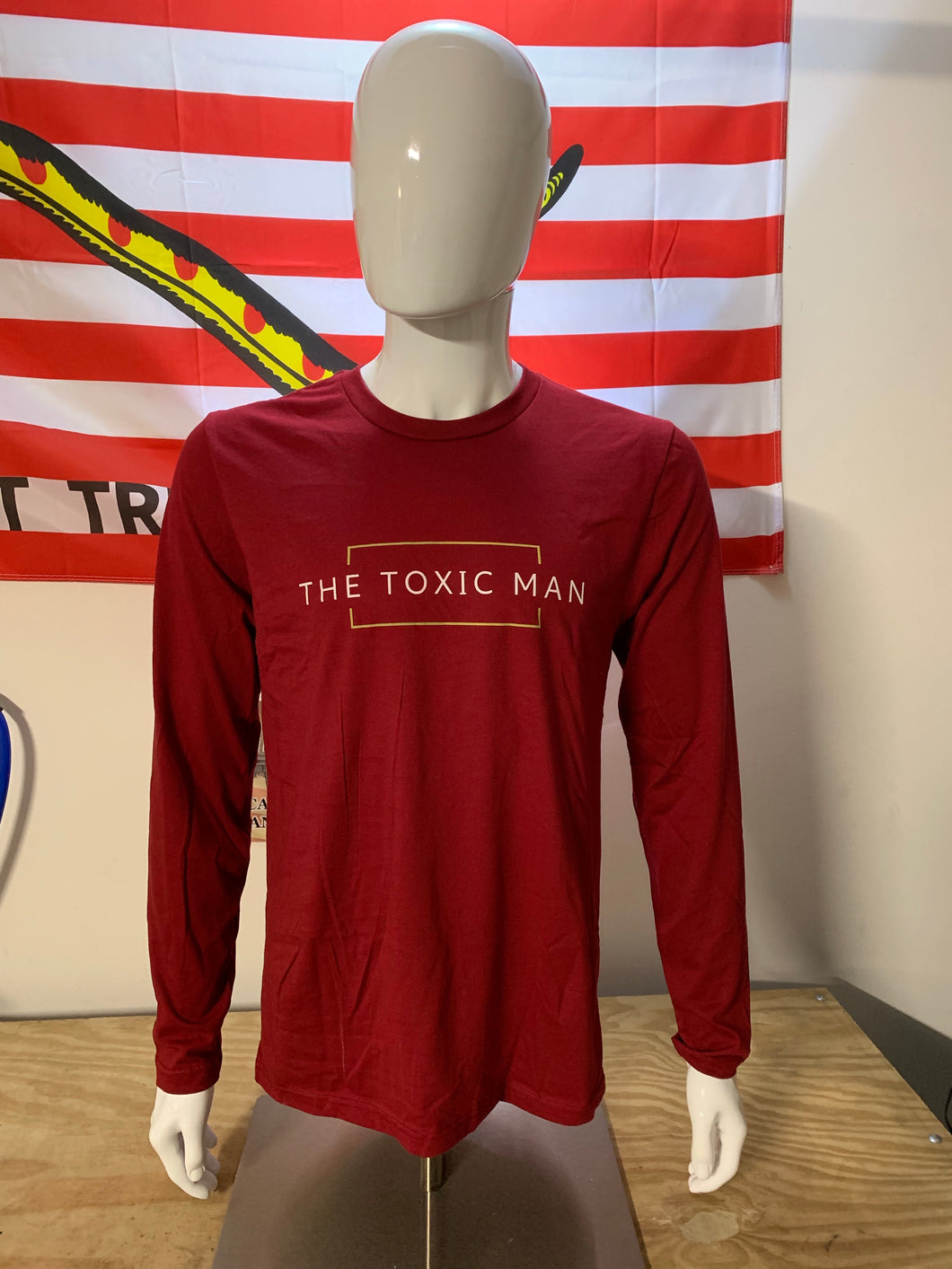 Deep Red Classic Long Sleeve T-Shirt