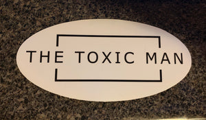 Classic The Toxic Man Oval Window Sticker